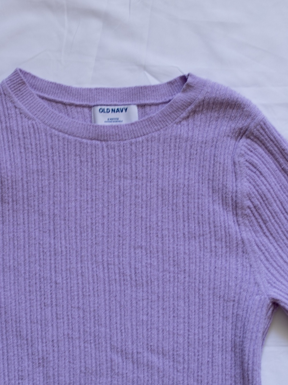 Old Navy Lavender Ribbed Crewneck Sweater Top